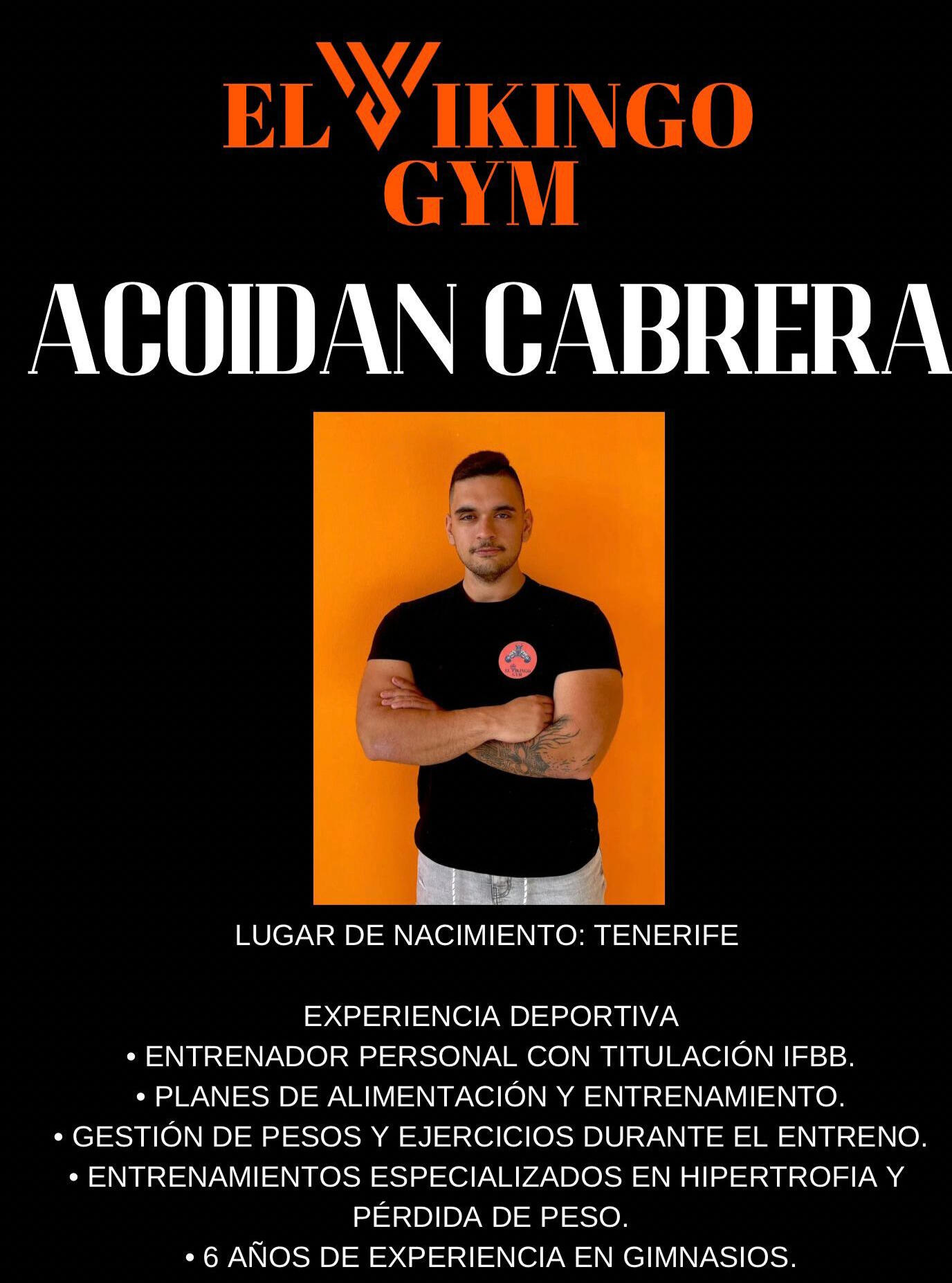 Acoidan Cabrera entrenador personal